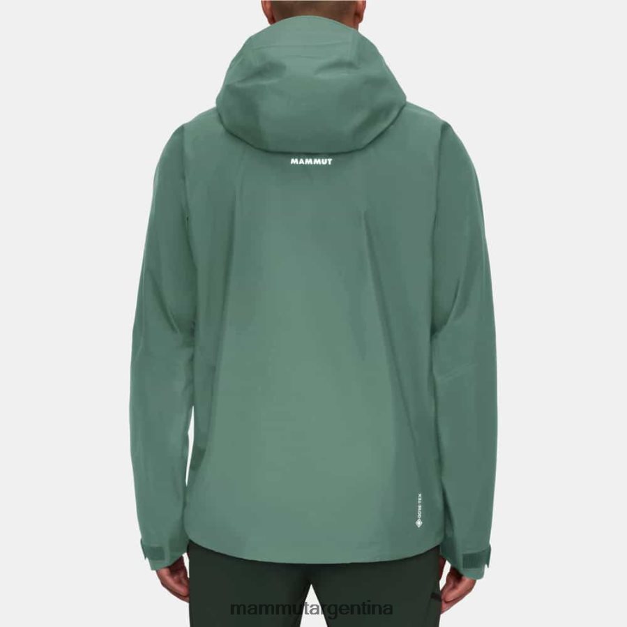 chaqueta con capucha crater iv hs hombres 2B8PD213 Mammut jade oscuro ropa