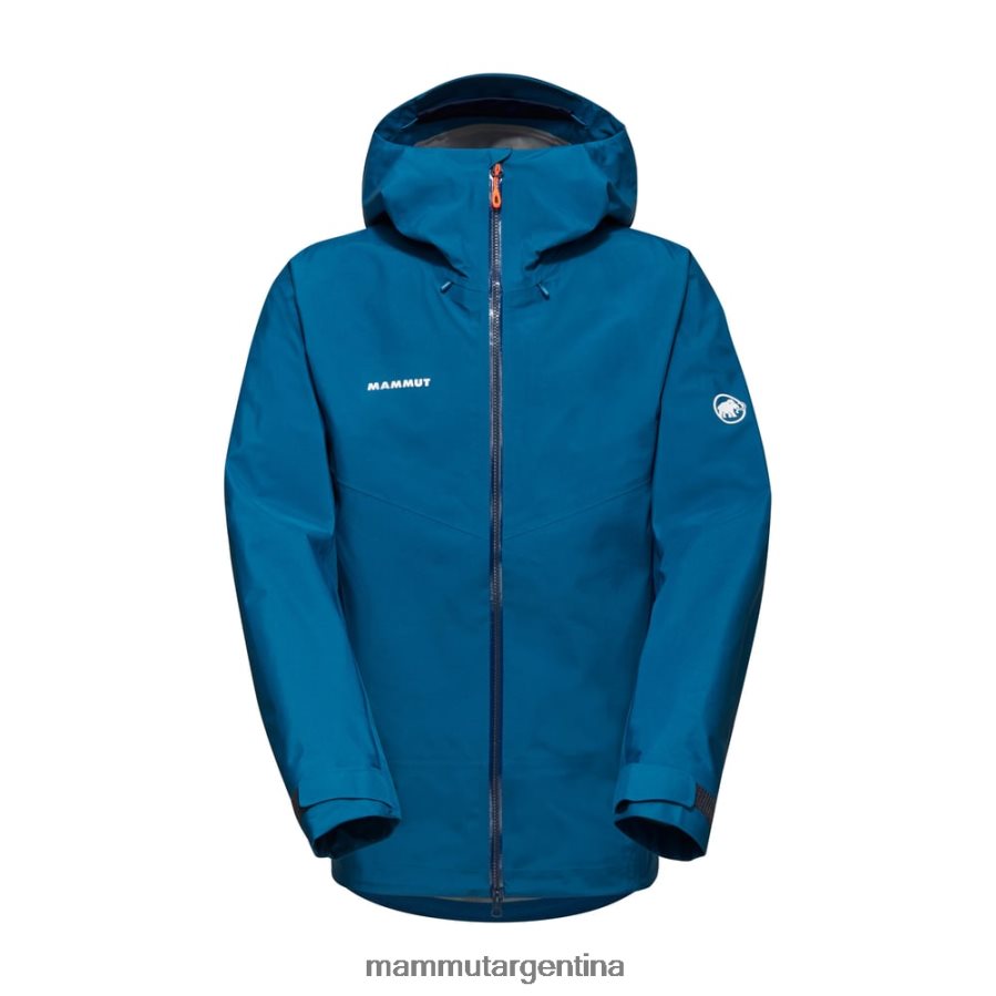 chaqueta con capucha crater iv hs hombres 2B8PD2661 Mammut hielo profundo ropa