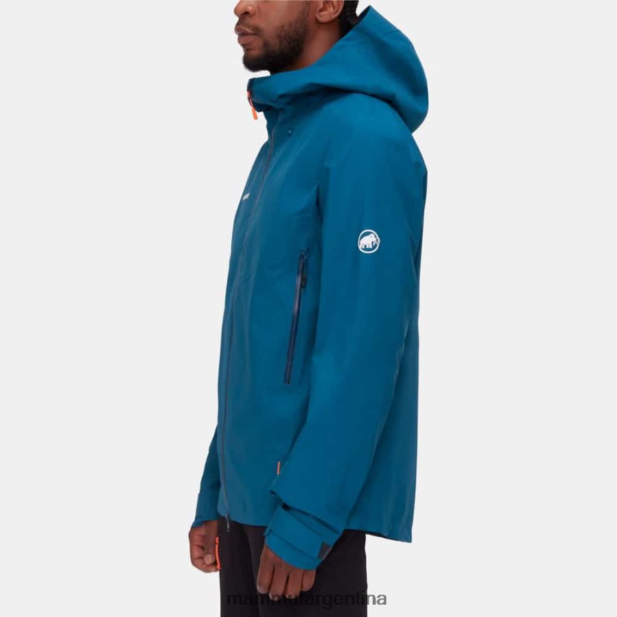 chaqueta con capucha crater iv hs hombres 2B8PD2661 Mammut hielo profundo ropa