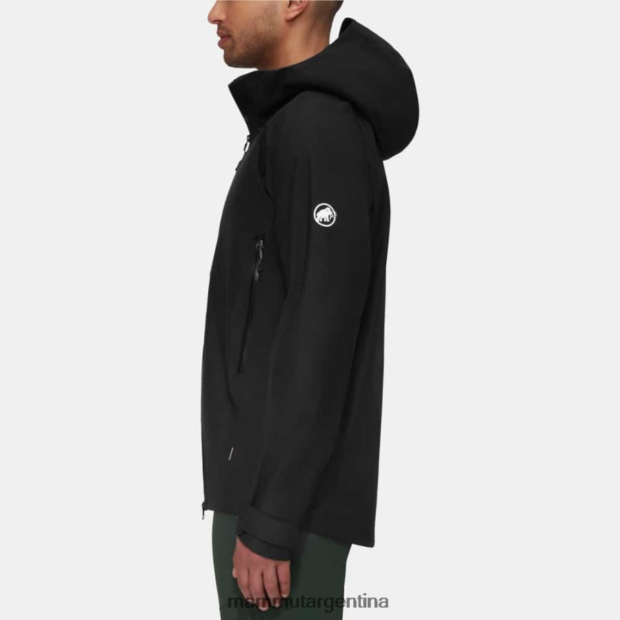 chaqueta con capucha crater iv hs hombres 2B8PD2662 Mammut negro ropa