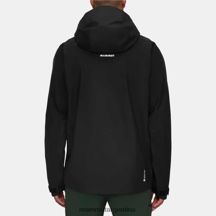 chaqueta con capucha crater iv hs hombres 2B8PD2662 Mammut negro ropa