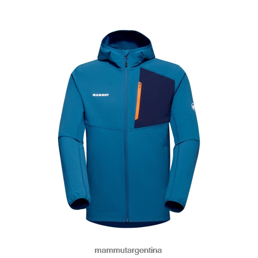 chaqueta con capucha madris light ml hombres 2B8PD2647 Mammut hielo profundo ropa