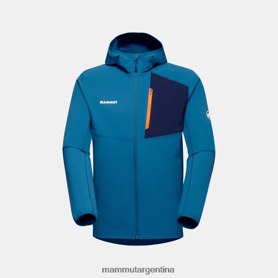 chaqueta con capucha madris light ml hombres 2B8PD2647 Mammut hielo profundo ropa