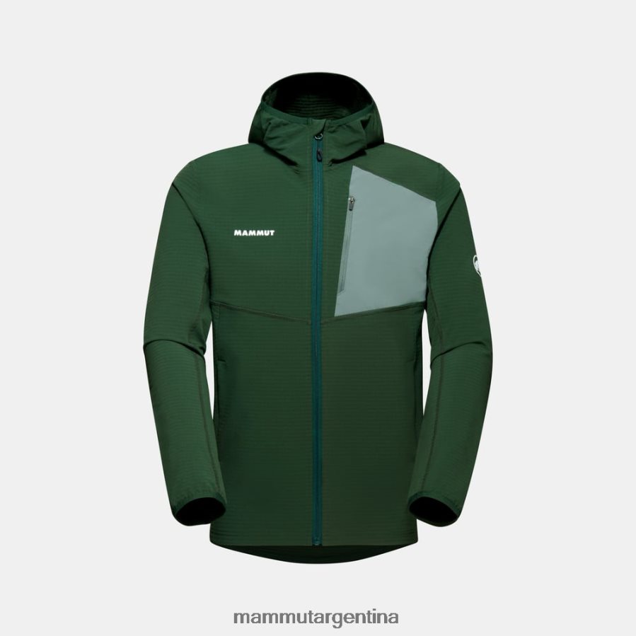 chaqueta con capucha madris light ml hombres 2B8PD27 Mammut bosque ropa