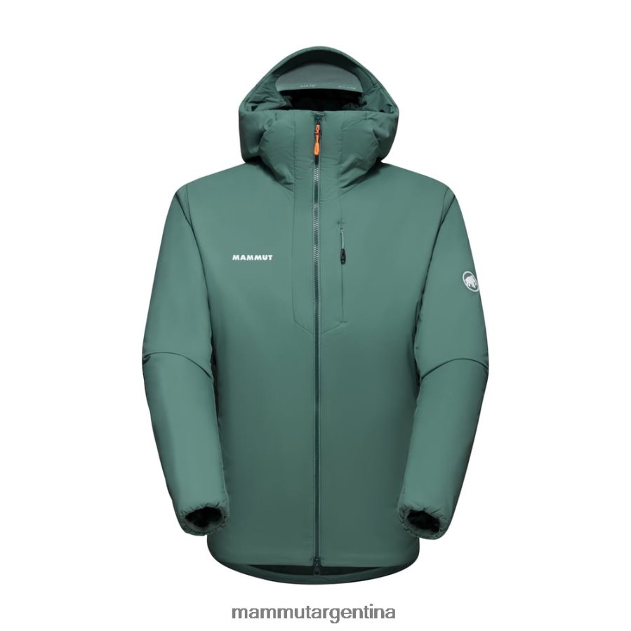 chaqueta con capucha rime in flex hombres 2B8PD273 Mammut jade oscuro ropa