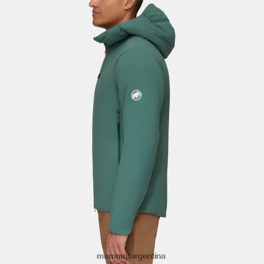 chaqueta con capucha rime in flex hombres 2B8PD273 Mammut jade oscuro ropa