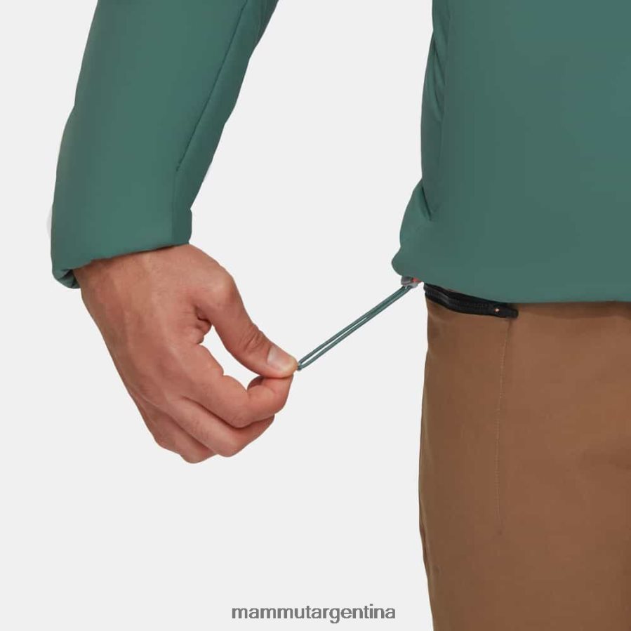 chaqueta con capucha rime in flex hombres 2B8PD273 Mammut jade oscuro ropa