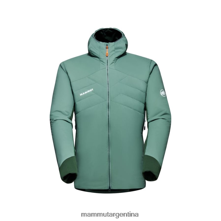 chaqueta con capucha rime light in flex hombres 2B8PD276 Mammut maderas de jade oscuro ropa