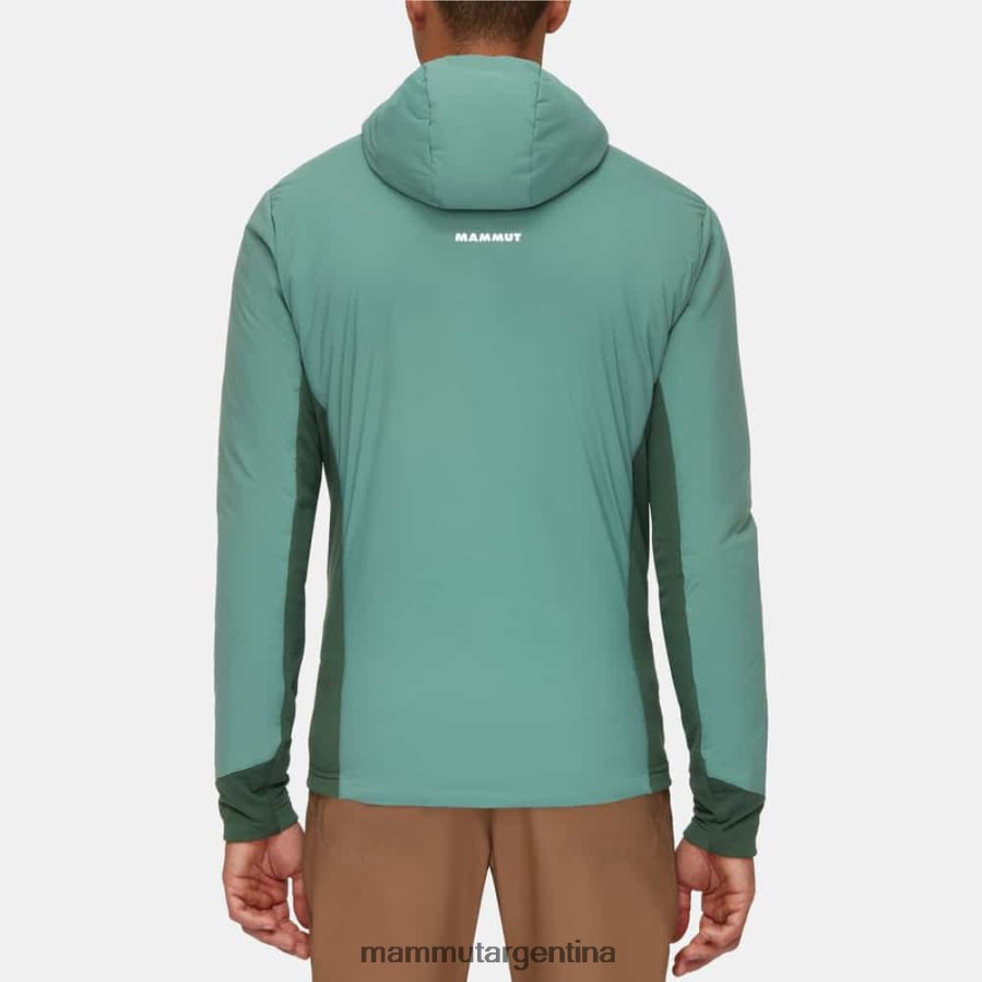 chaqueta con capucha rime light in flex hombres 2B8PD276 Mammut maderas de jade oscuro ropa