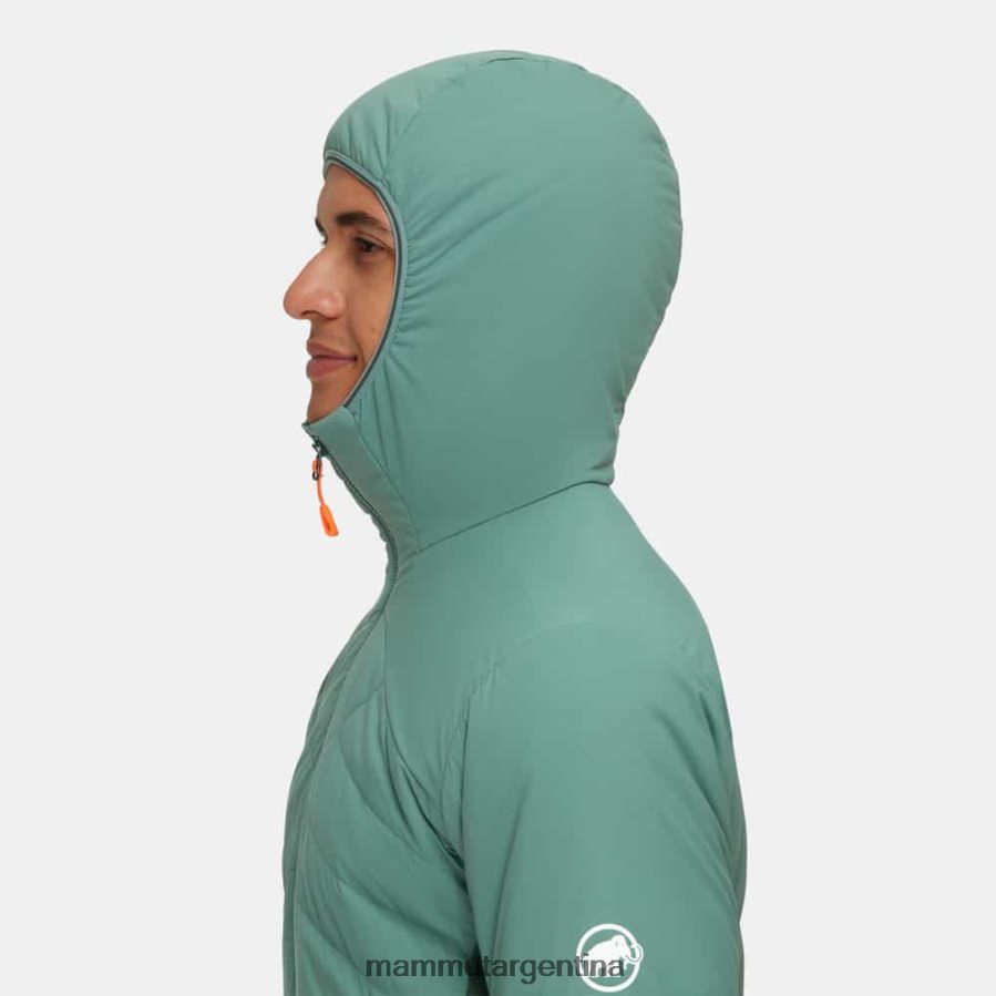 chaqueta con capucha rime light in flex hombres 2B8PD276 Mammut maderas de jade oscuro ropa
