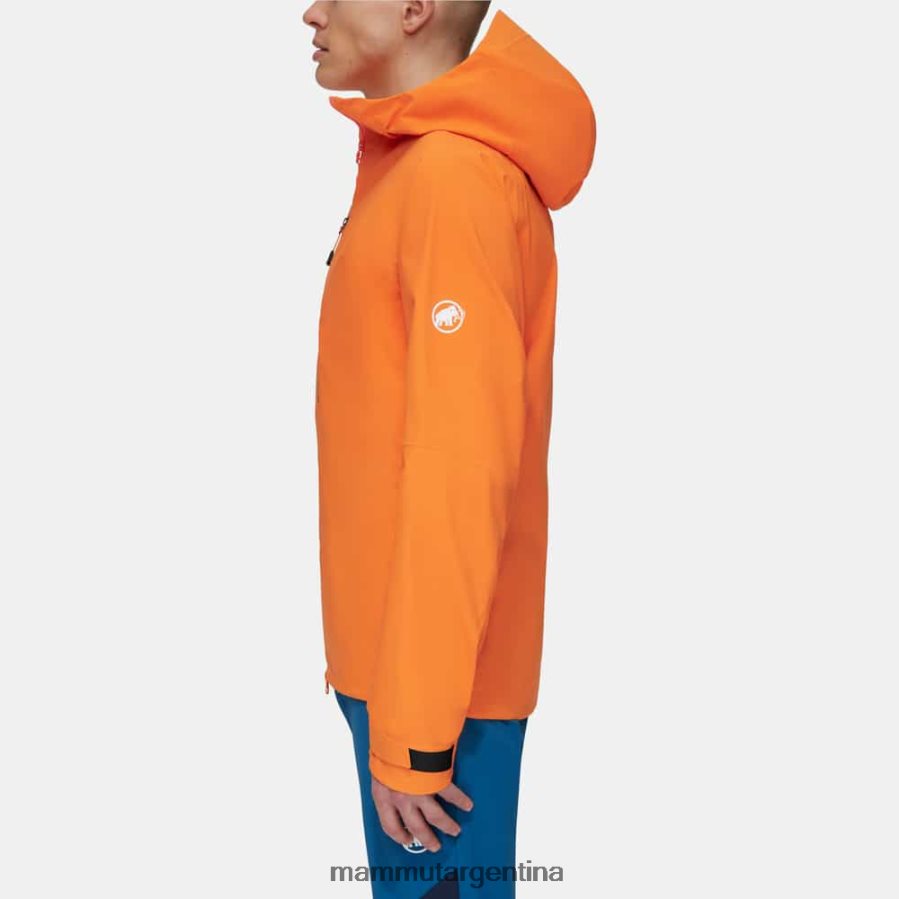 chaqueta con capucha taiss hs hombres 2B8PD233 Mammut mandarina oscura ropa