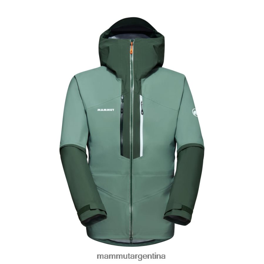 chaqueta con capucha taiss hs hombres 2B8PD2693 Mammut maderas de jade oscuro ropa