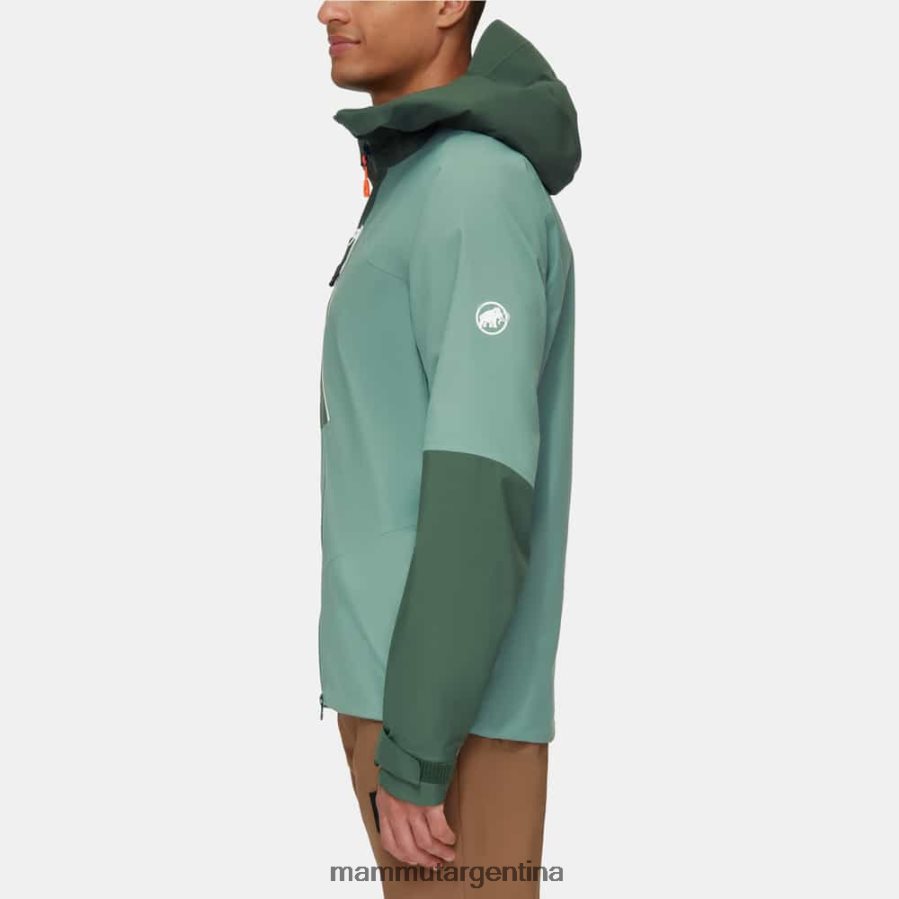 chaqueta con capucha taiss hs hombres 2B8PD2693 Mammut maderas de jade oscuro ropa