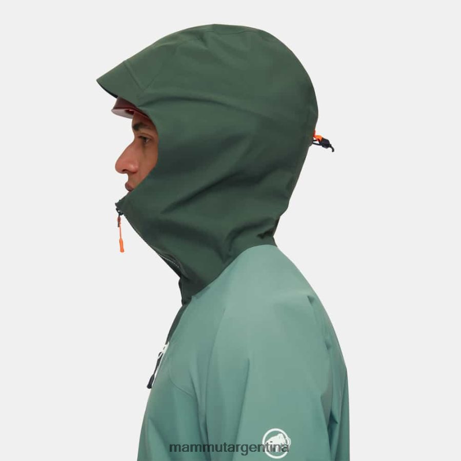 chaqueta con capucha taiss hs hombres 2B8PD2693 Mammut maderas de jade oscuro ropa