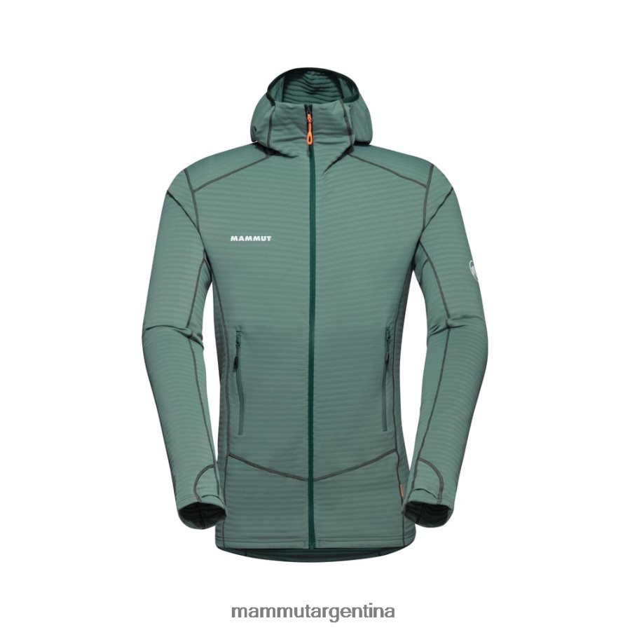 chaqueta con capucha taiss light ml hombres 2B8PD2637 Mammut maderas de jade oscuro ropa