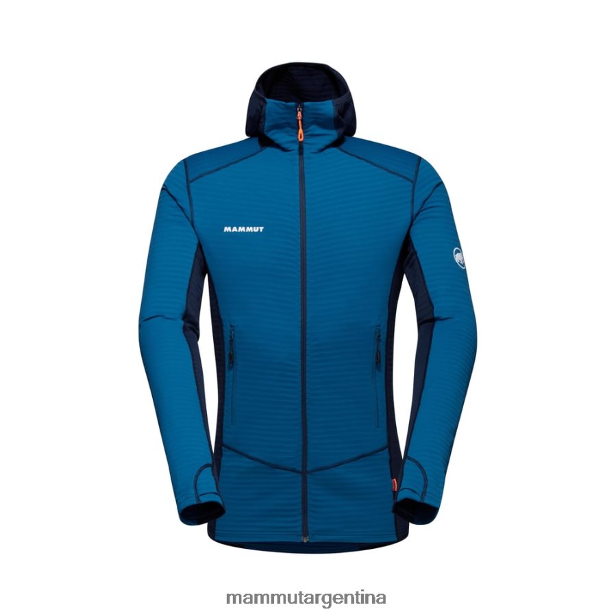 chaqueta con capucha taiss light ml hombres 2B8PD2638 Mammut profundo hielo marino ropa