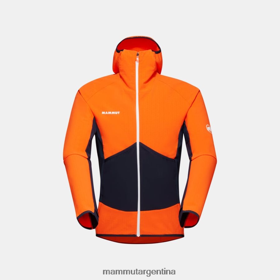 chaqueta híbrida con capucha eiger speed ml hombres 2B8PD292 Mammut arumita-noche ropa