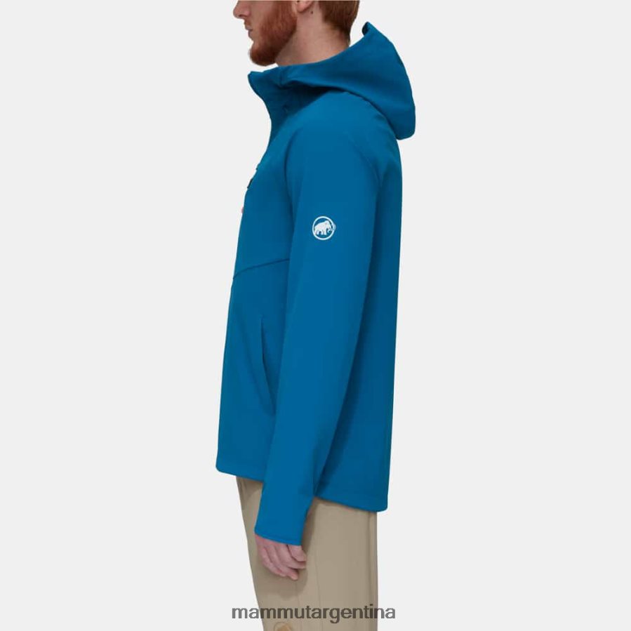 máxima comodidad chaqueta con capucha hombres 2B8PD2727 Mammut hielo profundo ropa