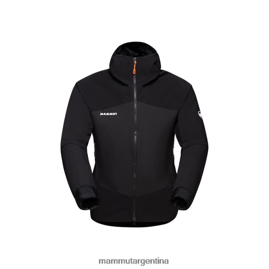 taiss en chaqueta híbrida con capucha hombres 2B8PD255 Mammut negro ropa
