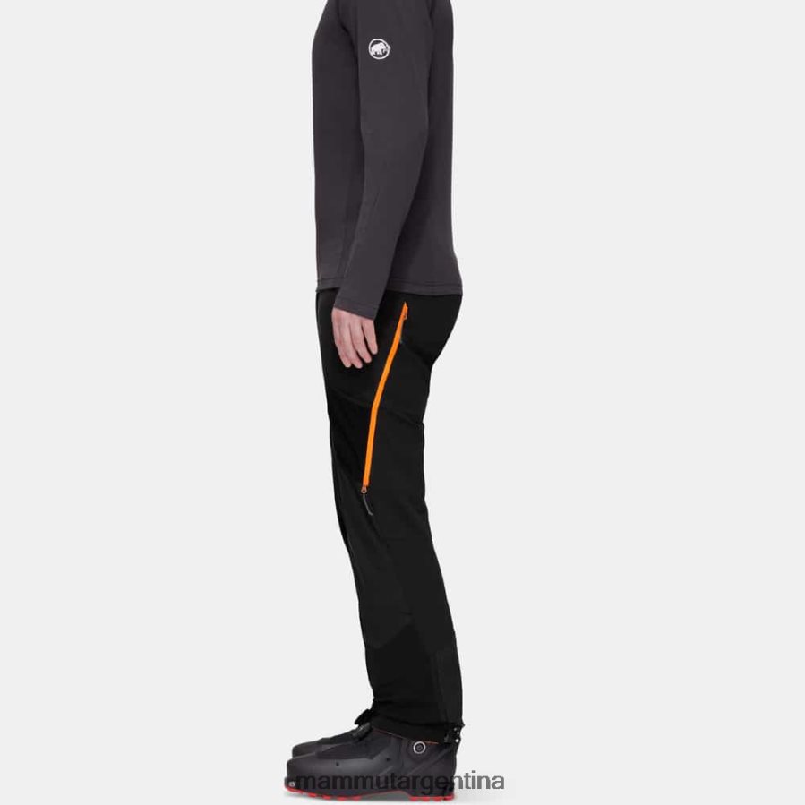 aenergy en pantalones híbridos hombres 2B8PD2116 Mammut negro-naranja vibrante ropa