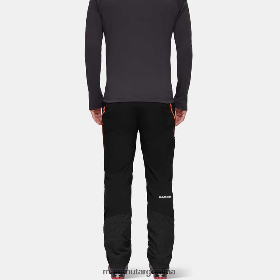 aenergy en pantalones híbridos hombres 2B8PD2116 Mammut negro-naranja vibrante ropa