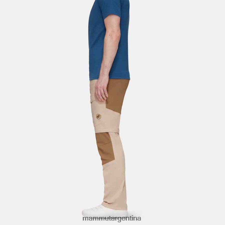 pantalones con cremallera zinal hybrid hombres 2B8PD21101 Mammut sabana-arena oscura ropa