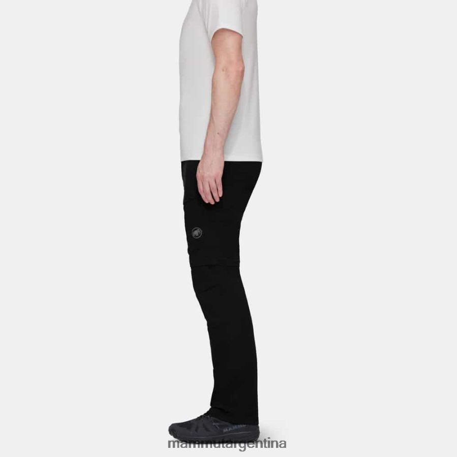 pantalones con cremallera zinal hybrid hombres 2B8PD2255 Mammut negro ropa