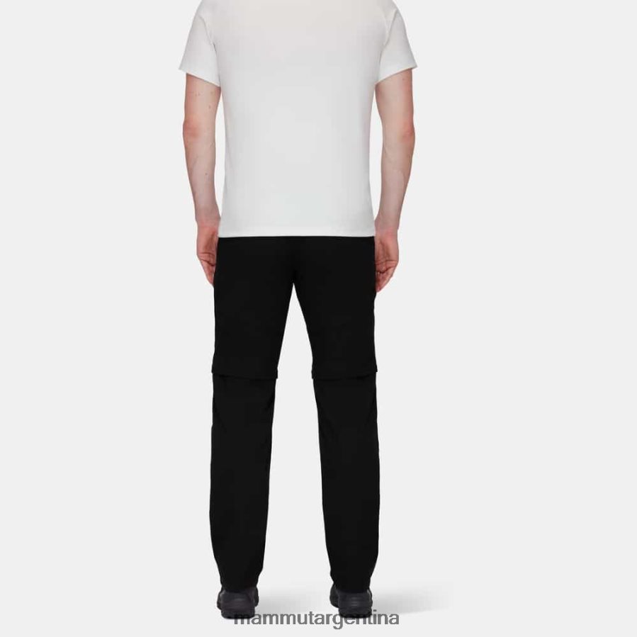 pantalones con cremallera zinal hybrid hombres 2B8PD2255 Mammut negro ropa