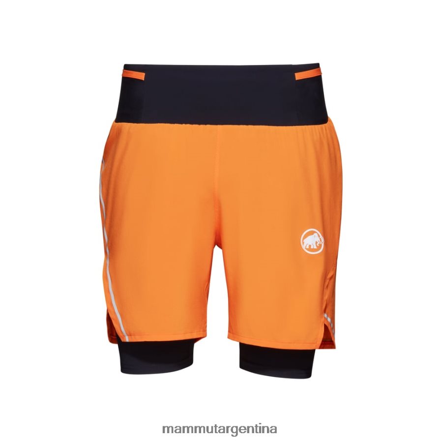 pantalones cortos 2 en 1 aenergy tr hombres 2B8PD2974 Mammut negro mandarina oscuro ropa