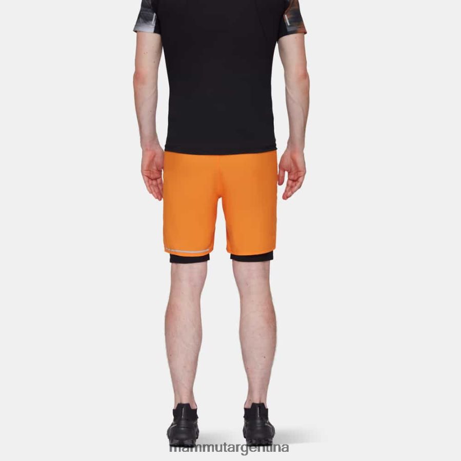 pantalones cortos 2 en 1 aenergy tr hombres 2B8PD2974 Mammut negro mandarina oscuro ropa