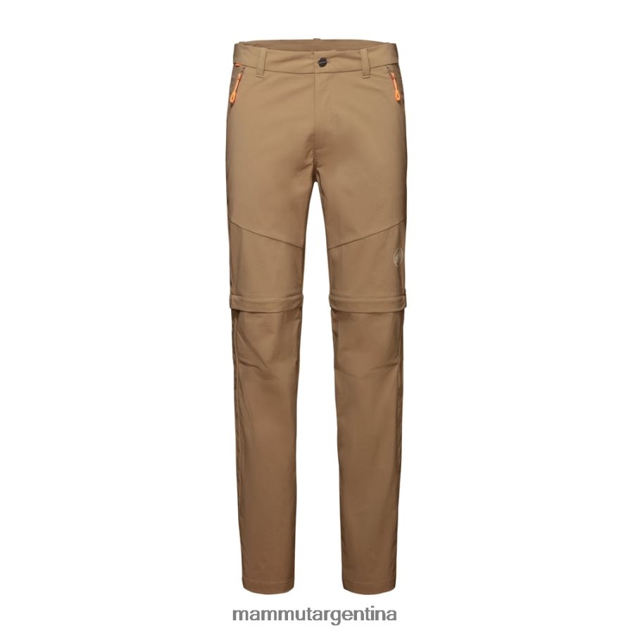 pantalones de senderismo con cremallera hombres 2B8PD21125 Mammut arena oscura ropa