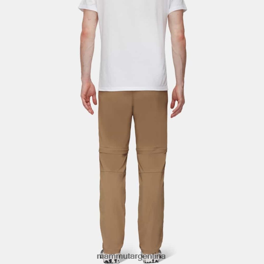 pantalones de senderismo con cremallera hombres 2B8PD21125 Mammut arena oscura ropa