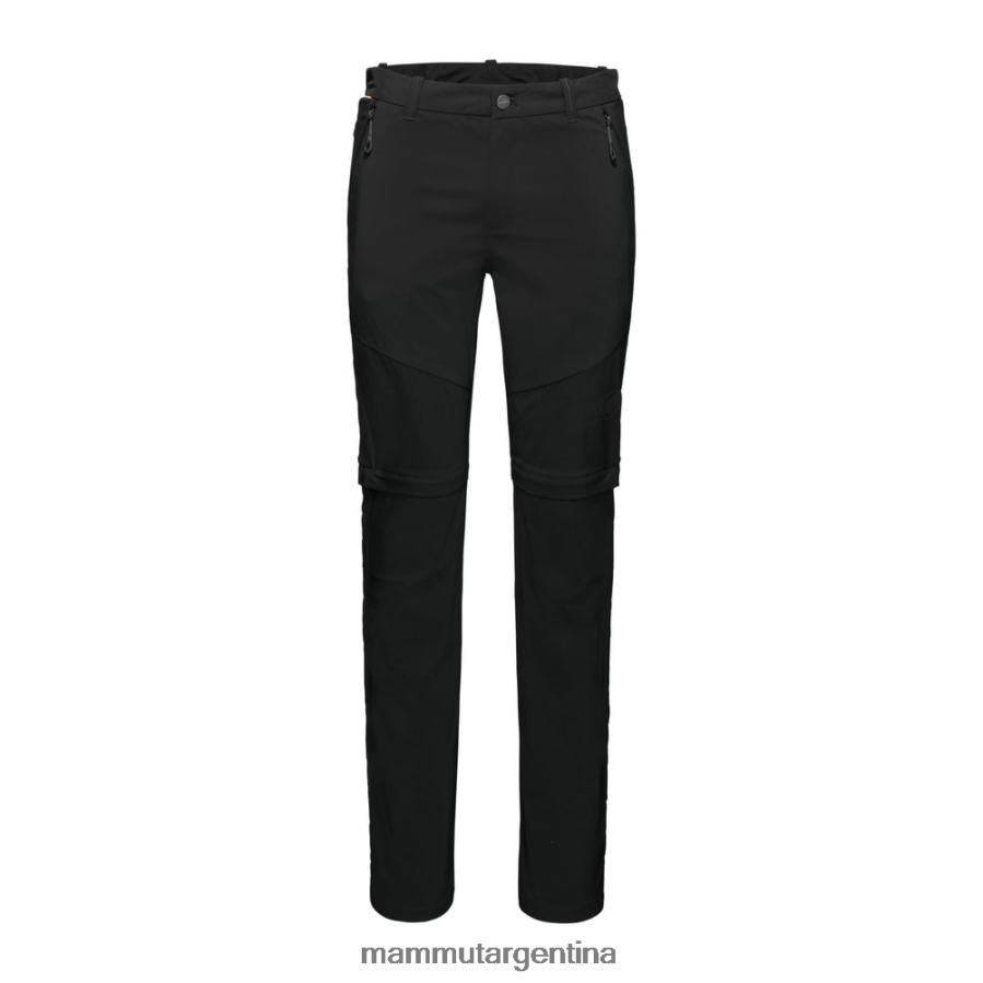 pantalones de senderismo con cremallera hombres 2B8PD2266 Mammut negro ropa