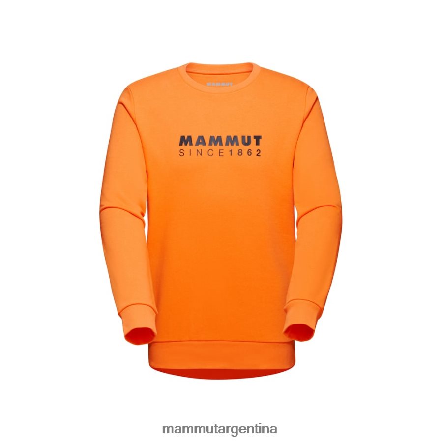 logotipo de cuello redondo core ml hombres 2B8PD21037 Mammut mandarina oscura ropa