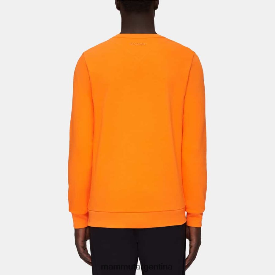 logotipo de cuello redondo core ml hombres 2B8PD21037 Mammut mandarina oscura ropa