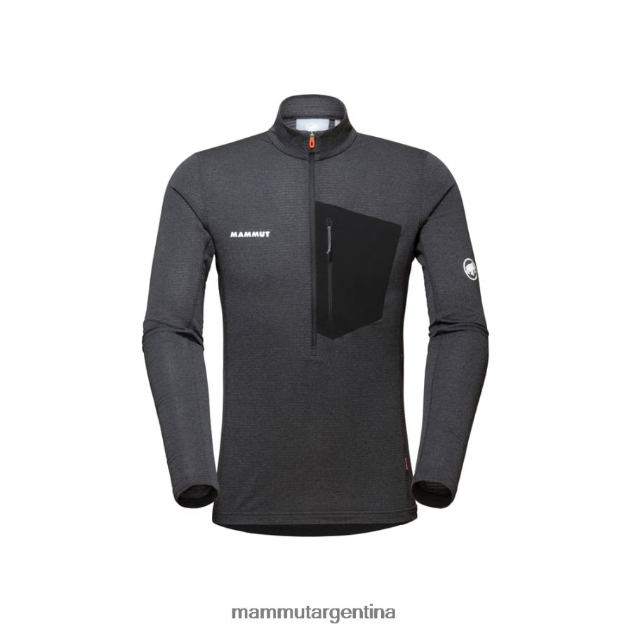 tirador de media cremallera aenergy light ml hombres 2B8PD2937 Mammut fantasma negro ropa