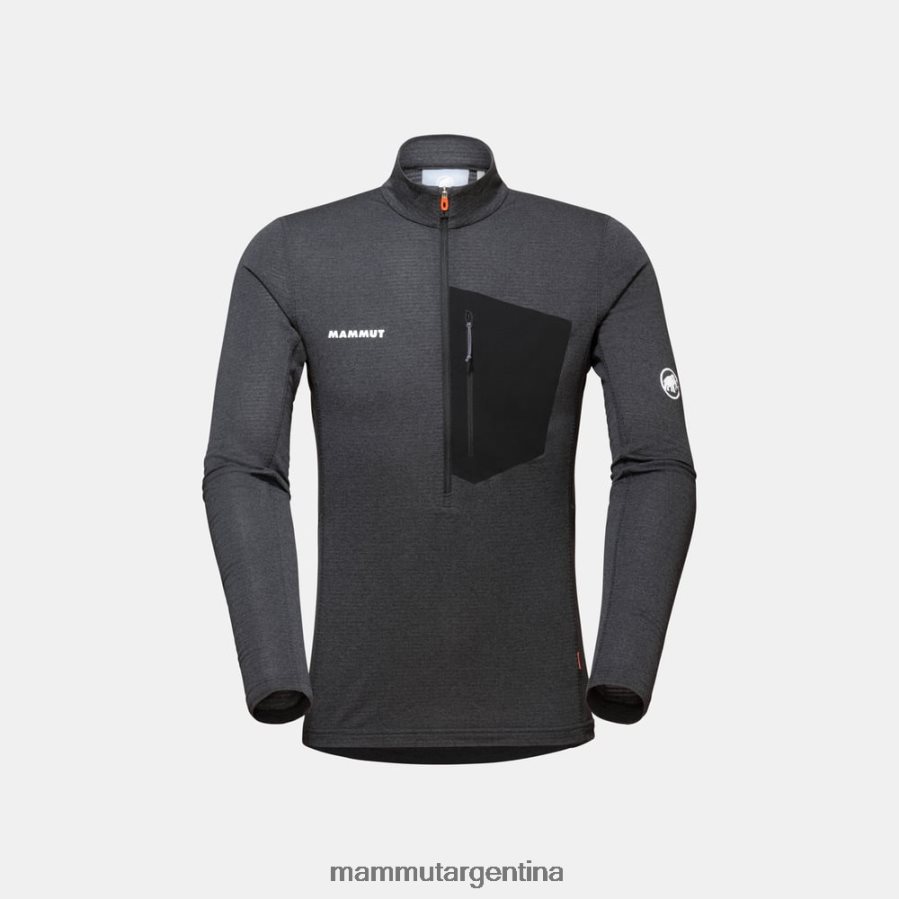 tirador de media cremallera aenergy light ml hombres 2B8PD2937 Mammut fantasma negro ropa