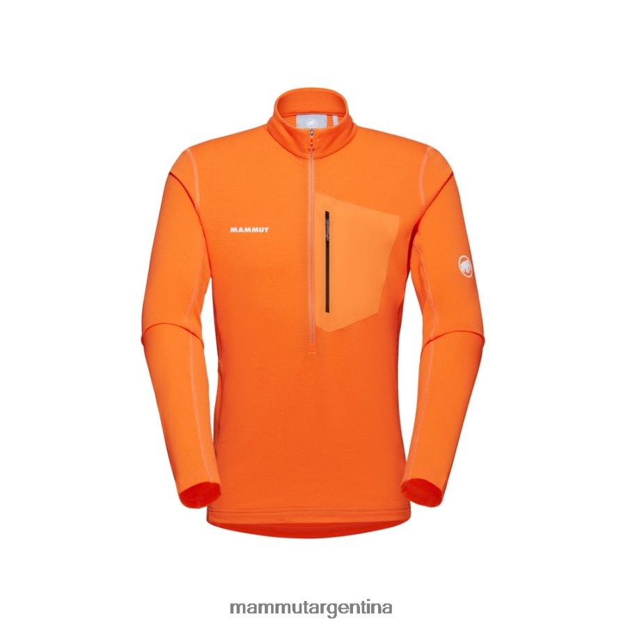 tirador de media cremallera aenergy light ml hombres 2B8PD2938 Mammut Mandarina ropa