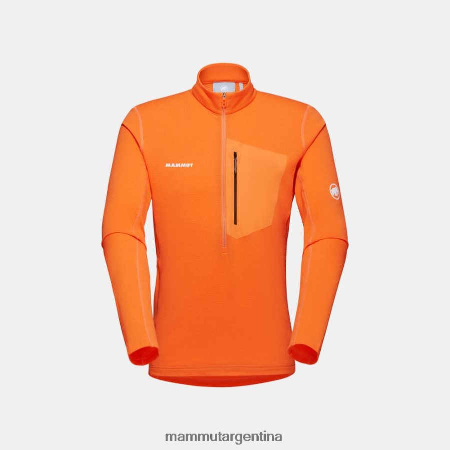 tirador de media cremallera aenergy light ml hombres 2B8PD2938 Mammut Mandarina ropa