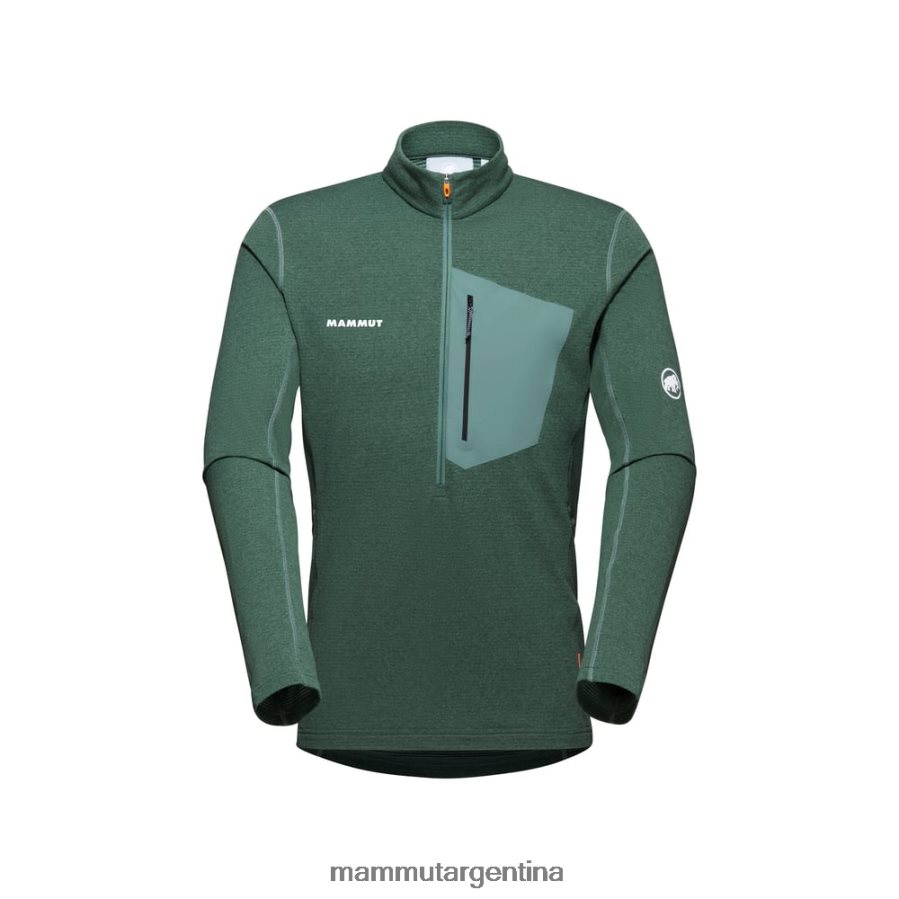 tirador de media cremallera aenergy light ml hombres 2B8PD2939 Mammut jade oscuro ropa