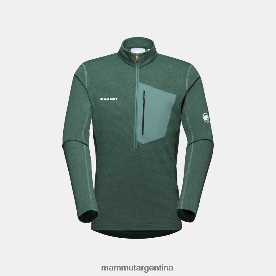 tirador de media cremallera aenergy light ml hombres 2B8PD2939 Mammut jade oscuro ropa