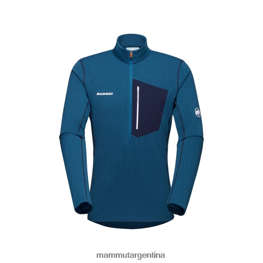 tirador de media cremallera aenergy light ml hombres 2B8PD2940 Mammut profundo hielo marino ropa