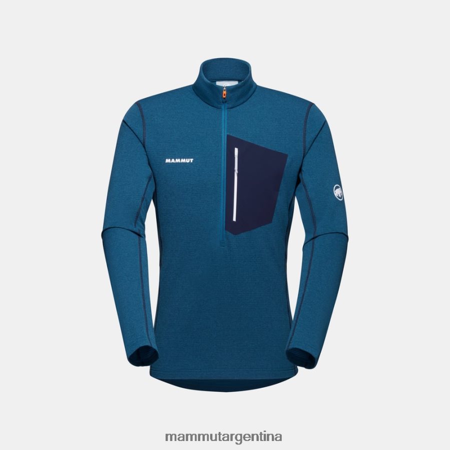 tirador de media cremallera aenergy light ml hombres 2B8PD2940 Mammut profundo hielo marino ropa