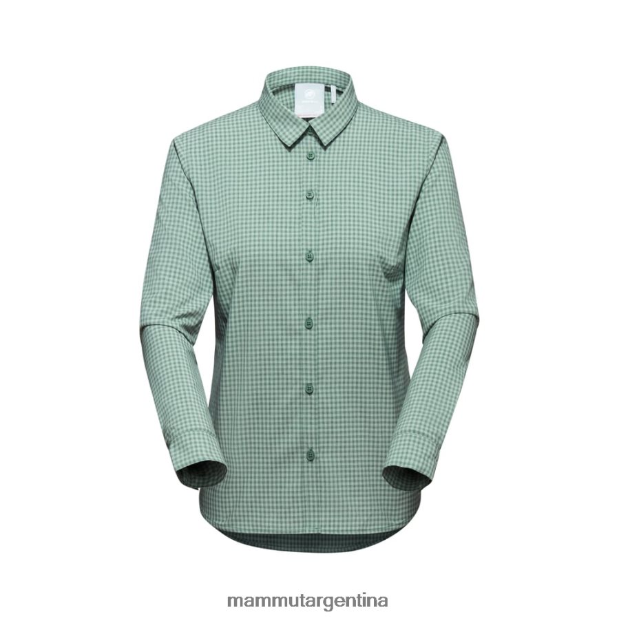 camisa de manga larga mujer 2B8PD2103 Mammut jade oscuro-jade ropa