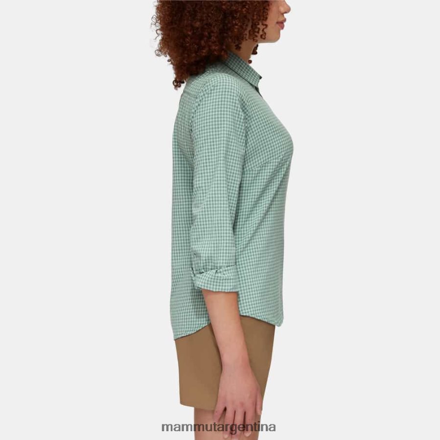 camisa de manga larga mujer 2B8PD2103 Mammut jade oscuro-jade ropa