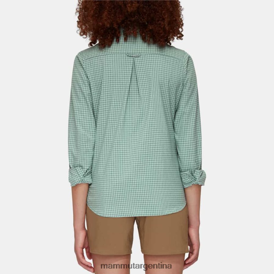 camisa de manga larga mujer 2B8PD2103 Mammut jade oscuro-jade ropa