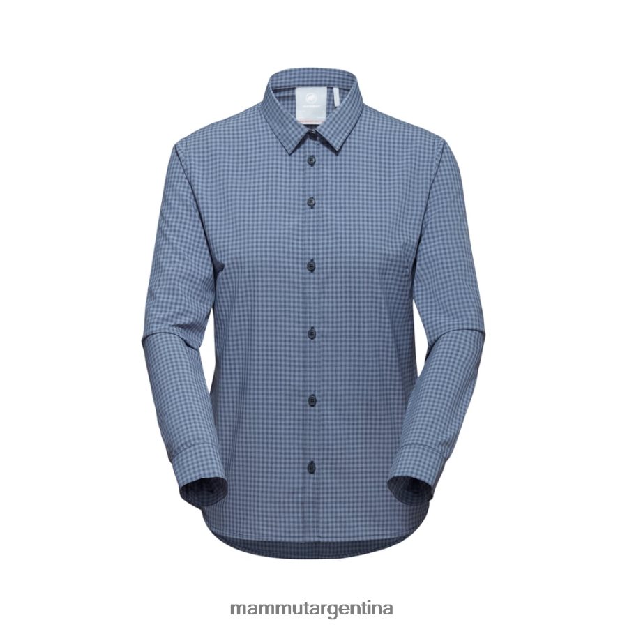 camisa de manga larga mujer 2B8PD2793 Mammut noche de luz marina ropa