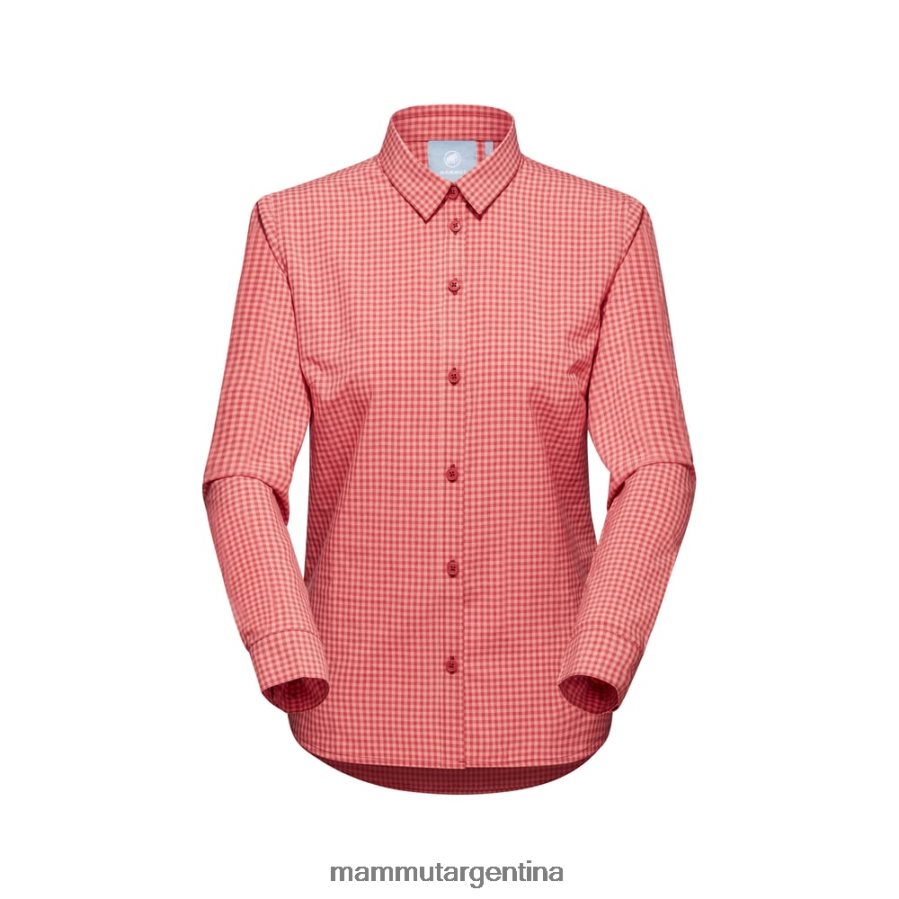 camisa de manga larga mujer 2B8PD2794 Mammut terracota-salmón ropa