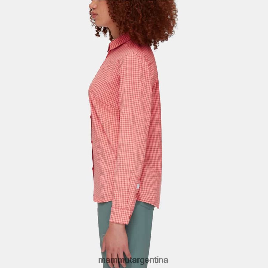 camisa de manga larga mujer 2B8PD2794 Mammut terracota-salmón ropa