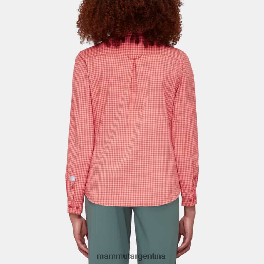 camisa de manga larga mujer 2B8PD2794 Mammut terracota-salmón ropa
